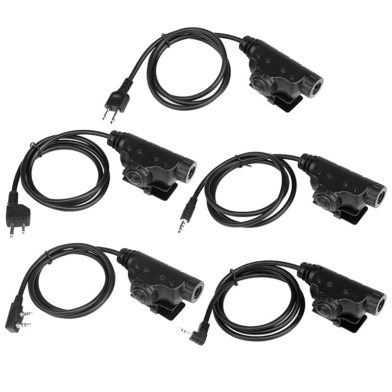 Tactical U94 V2 PTT – Tactical Headphone Adapter Compatible with Various Plugs