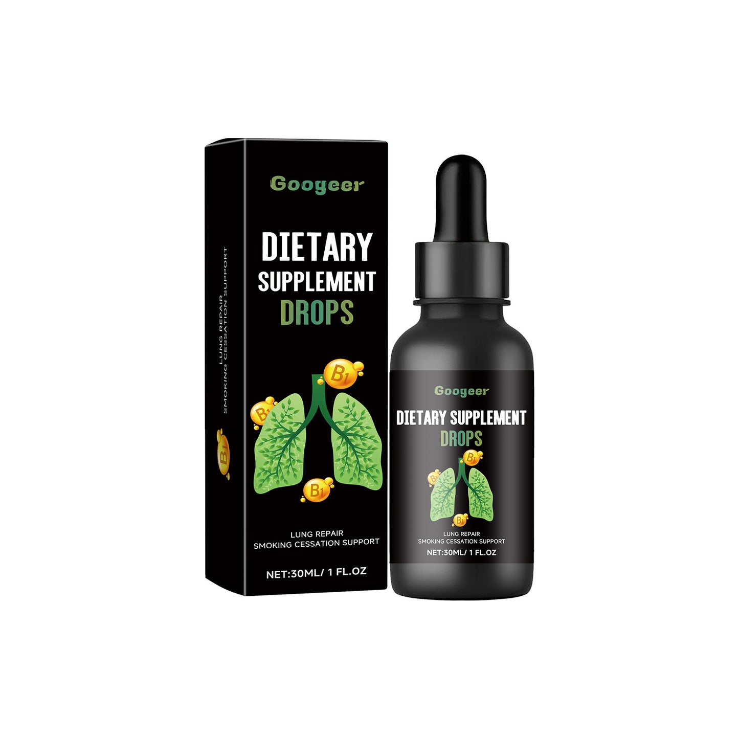 Googeer Lung Clearing Drops – Dietary Supplements for Respiratory Support