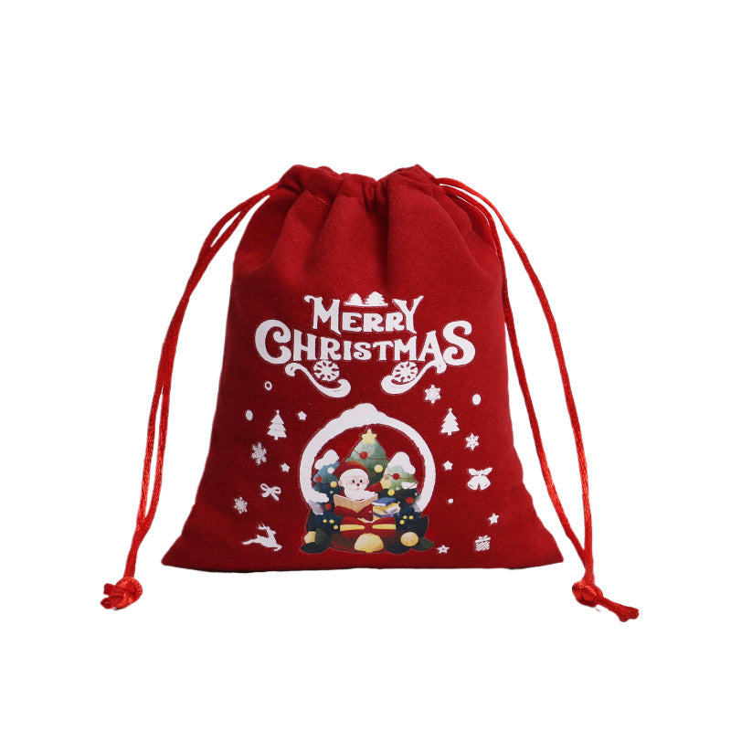 Christmas Gift Drawstring Bags – Velvet & Linen Pouches for Jewelry, Bracelets & Candy