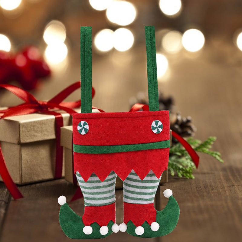 Elf Christmas Gift Bags - Candy Bags & Festive Holiday Decorations