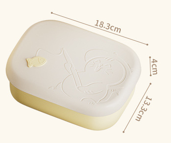 Cute and Fashionable Food Grade Silicone Microwaveable Compartment Lunch Box