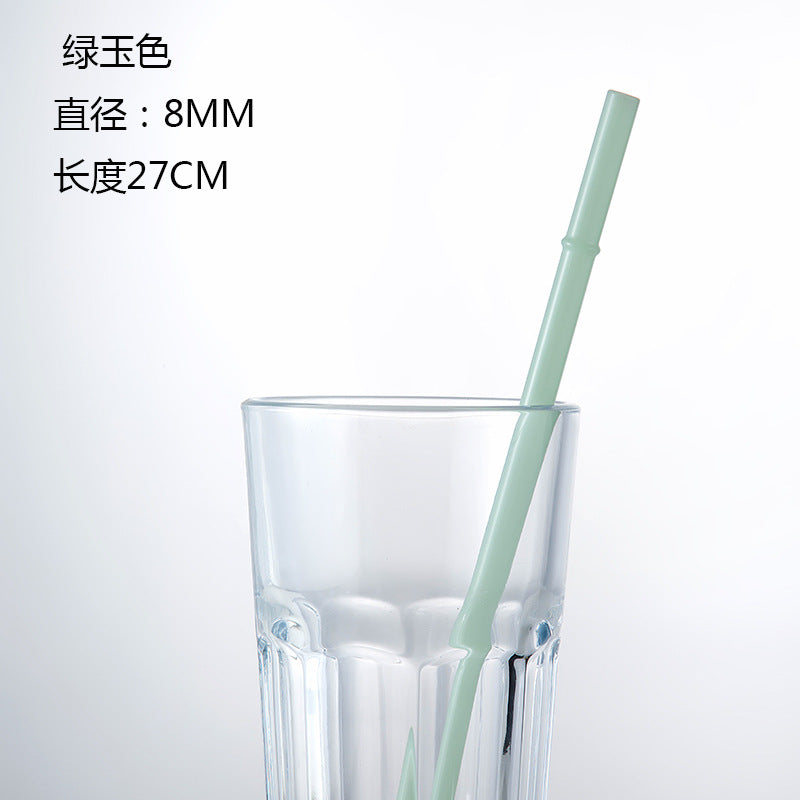 Eco-Friendly High Borosilicate Glass Straw – Durable 27cm Heat-Resistant Reusable Straw