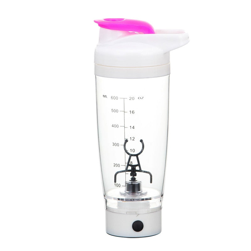 600ml Electric Protein Shaker Blender – Smart Water Bottle Mixer