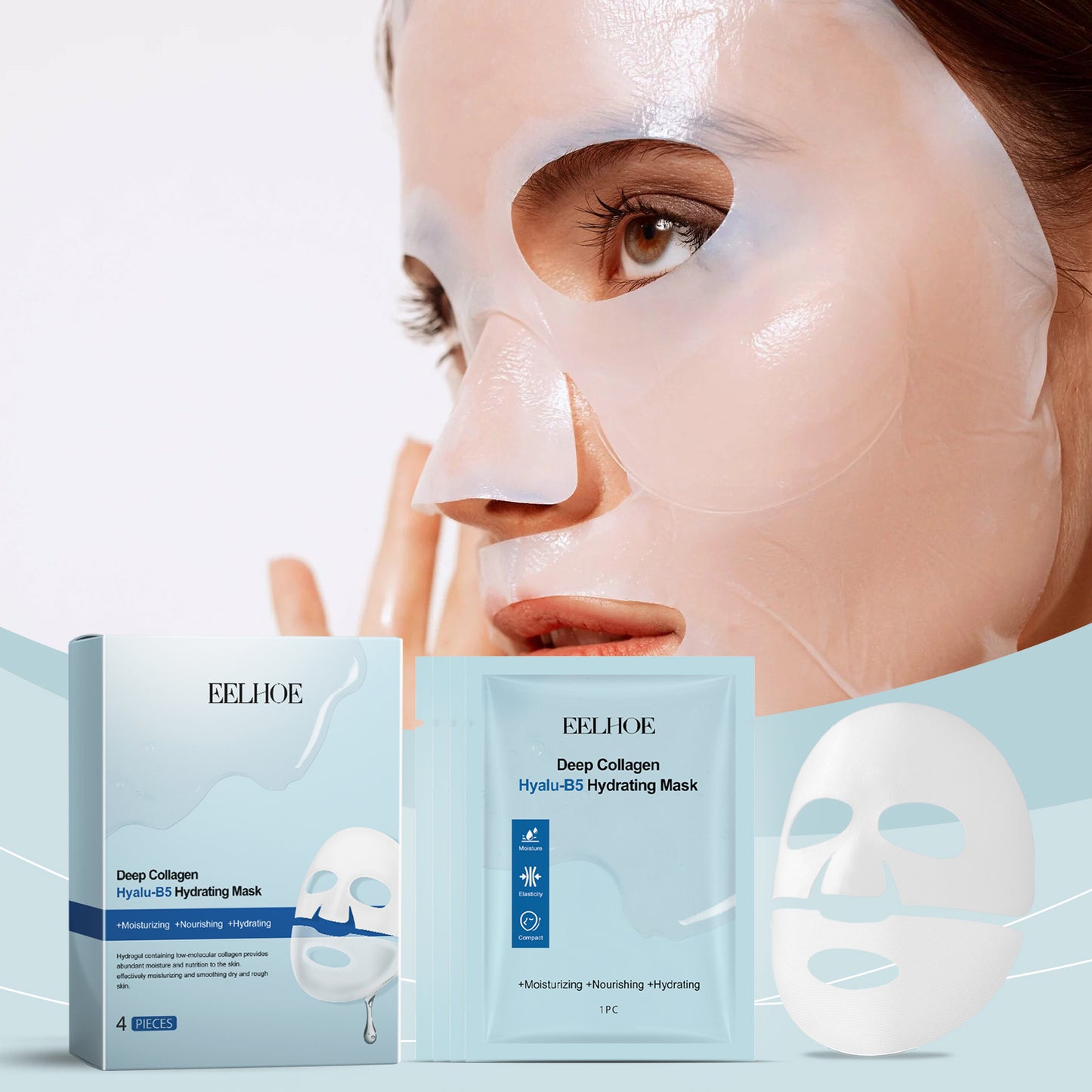 EELHOE Collagen B5 Moisturizing Mask – 3-in-1 Hydrating & Protecting Set