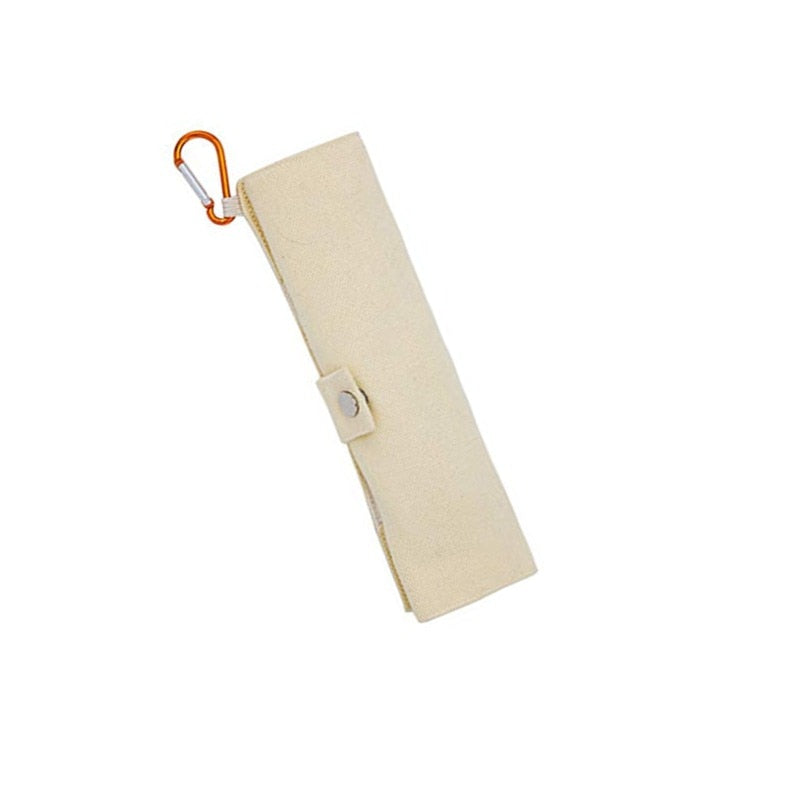 Portable Eco-Friendly Flatware Set – 7PCS Bamboo Travel Cutlery (Knife, Fork, Spoon, Straws, Chopsticks)