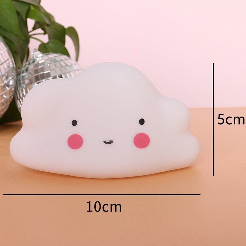 Creative Vinyl Star Night Lights - Cartoon Children’s Room Décor & Christmas Gifts