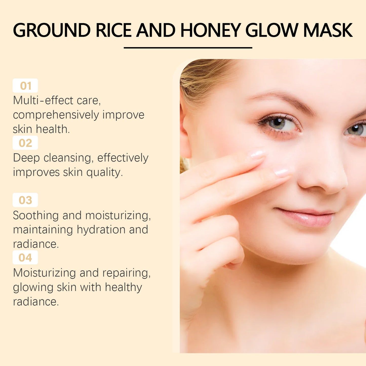 Hoygi Honey Rice Moisturizing Mask – Cleansing & Hydrating Mud Mask