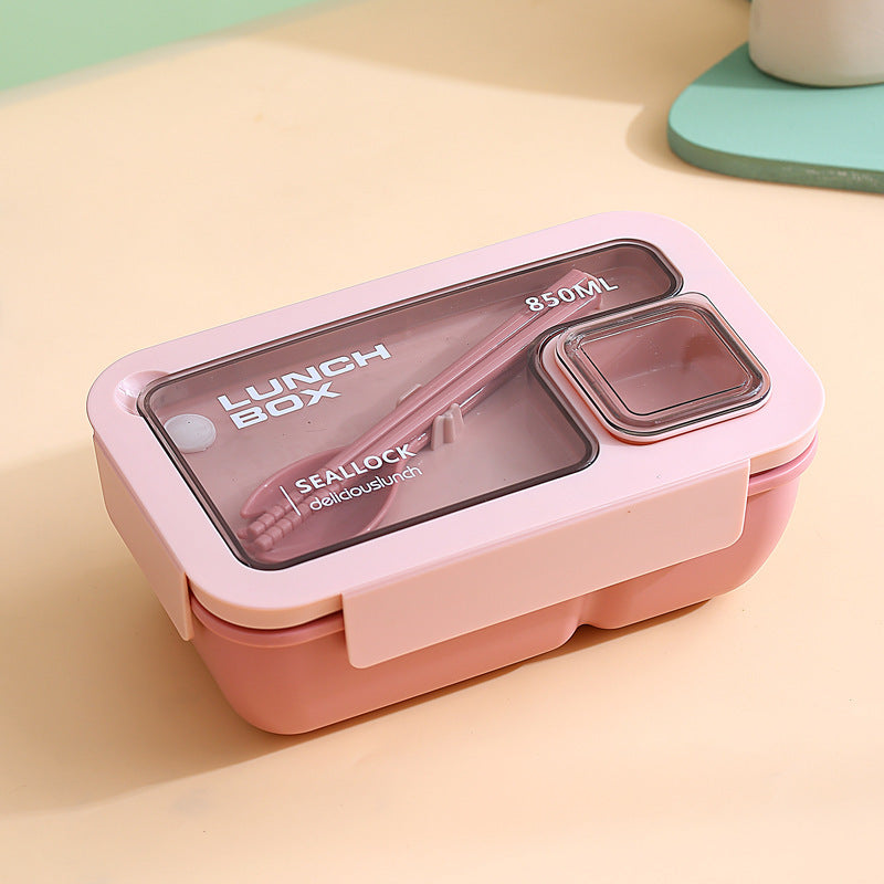Portable Hand-Held Compartment Microwaveable Lunch Box