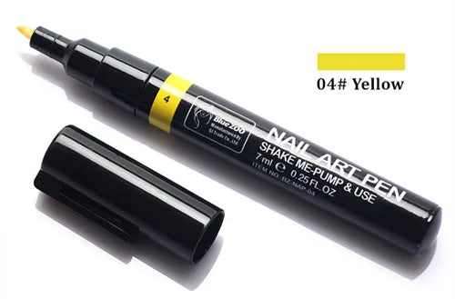 1PC Beauty 16 Colors Two-Way Acrylic Paint Pen – DIY Gel Polish Drawing Tool & Manicure Nail Art Accessory