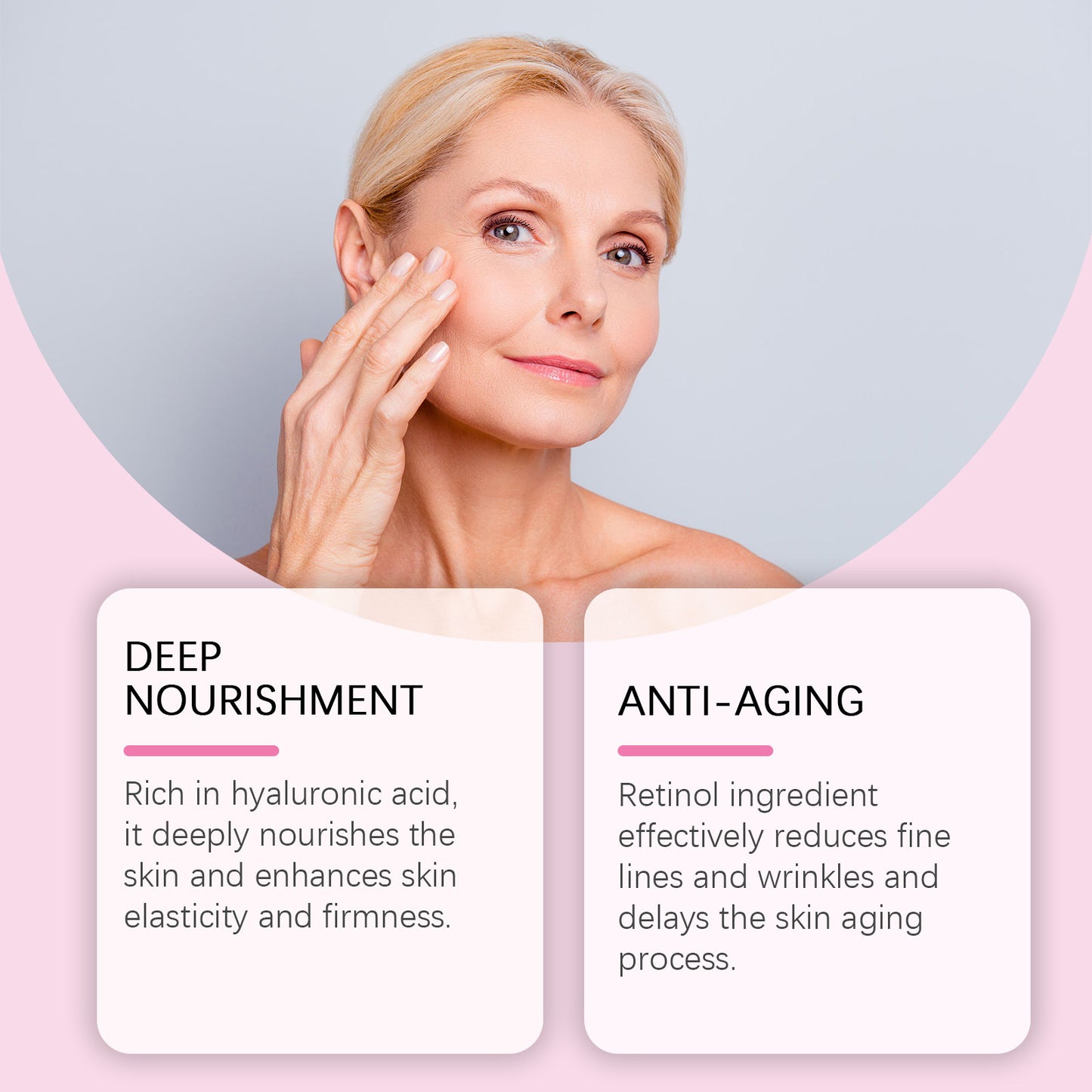 Retinol Hydrating Serum – Delicate Moisturizing Anti-Wrinkle Face Serum with Retinol & Vitamin C