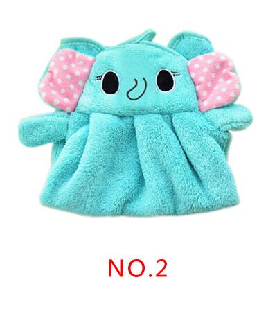 Eco-Friendly Cartoon Animal Towel – Soft Coral Velvet Candy Colours