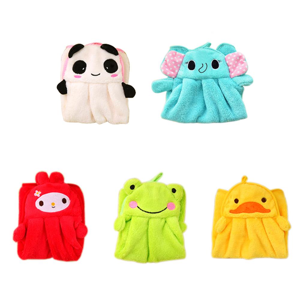 Eco-Friendly Cartoon Animal Towel – Soft Coral Velvet Candy Colours