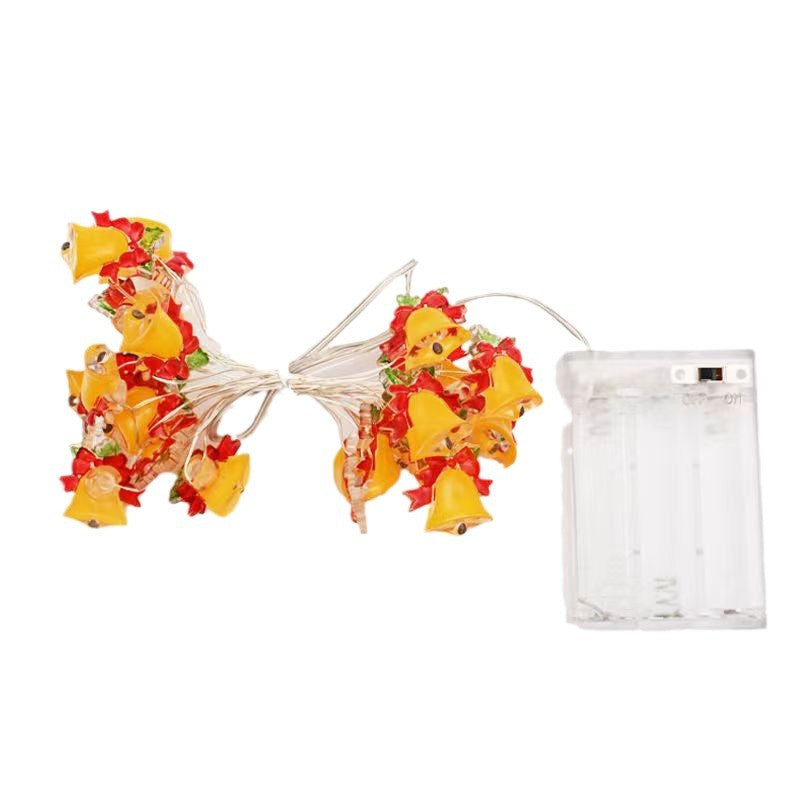 Bell String Lights & Colorful Light Strips - Christmas Tree & Store Decorations
