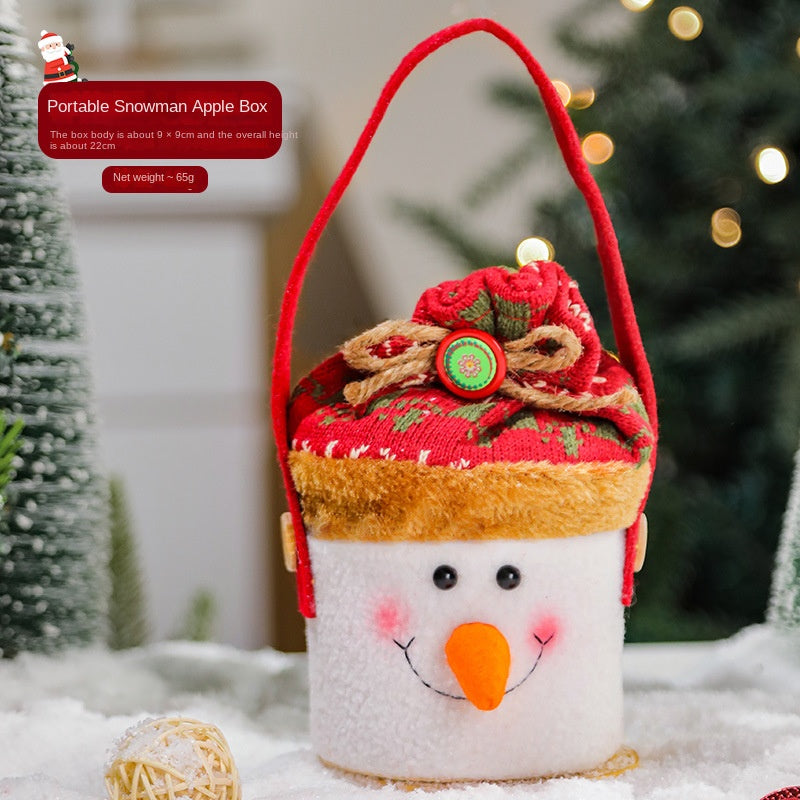 Christmas Cartoon Tote Gift Bags – Candy, Apple & Gift Packaging for Kids