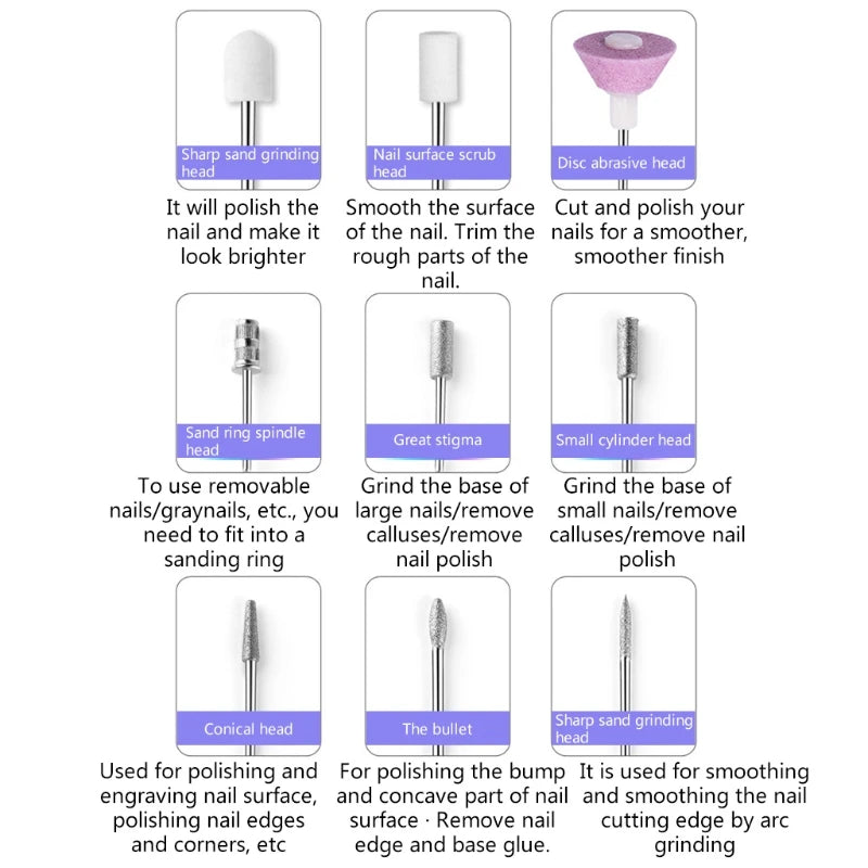 Drill Machine 20000 – Portable Professional Nail Drill for Manicure & Pedicure Tools