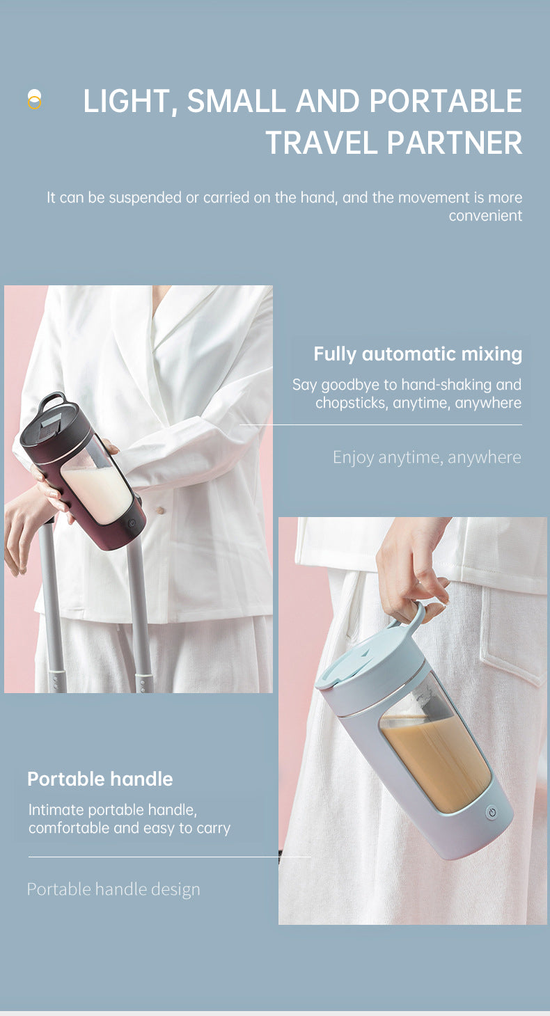 Portable Cup Blender – USB Rechargeable Smoothie & Fruit Mixer Bottle for Gym & Sport