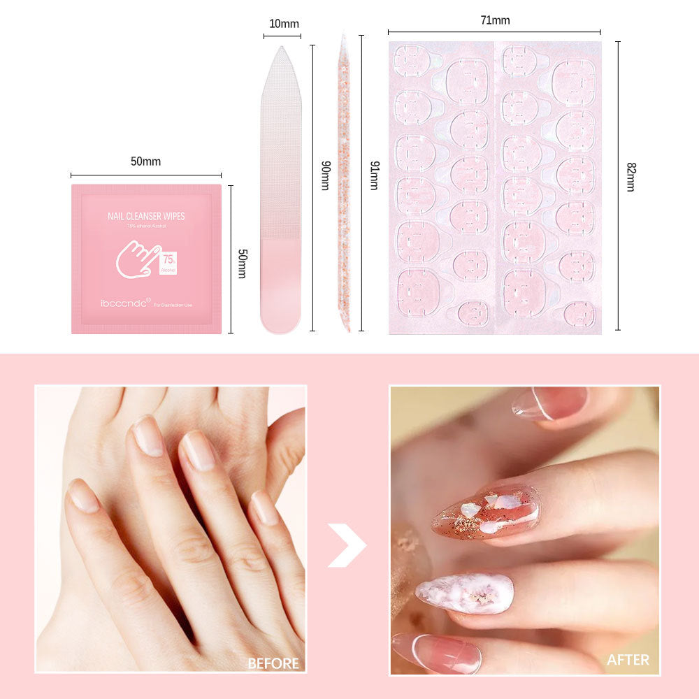 ibcccndc New Wearable Nail Manicure Kit – Nail File & Jelly Glue