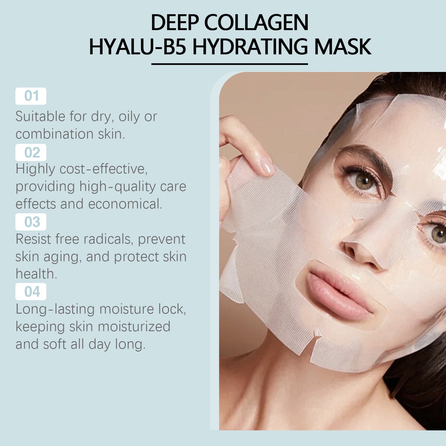 EELHOE Collagen B5 Moisturizing Mask – 3-in-1 Hydrating & Protecting Set