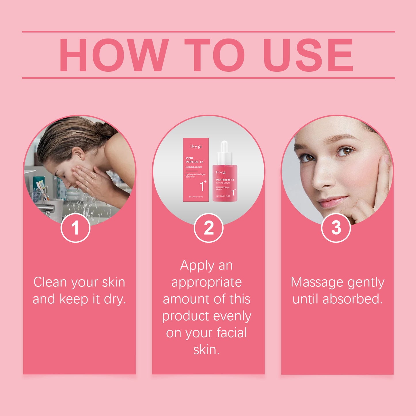 Huyết thanh dưỡng ẩm và làm săn chắc da mặt Hoygi Nicotinamide, nhẹ nhàng dưỡng ẩm da mặt, giúp da mềm mại, đàn hồi và mịn màng.