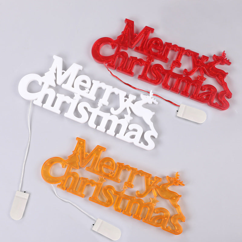 LED Christmas Tree Ornaments & Wreaths - Festive Letter Lights & Decorations