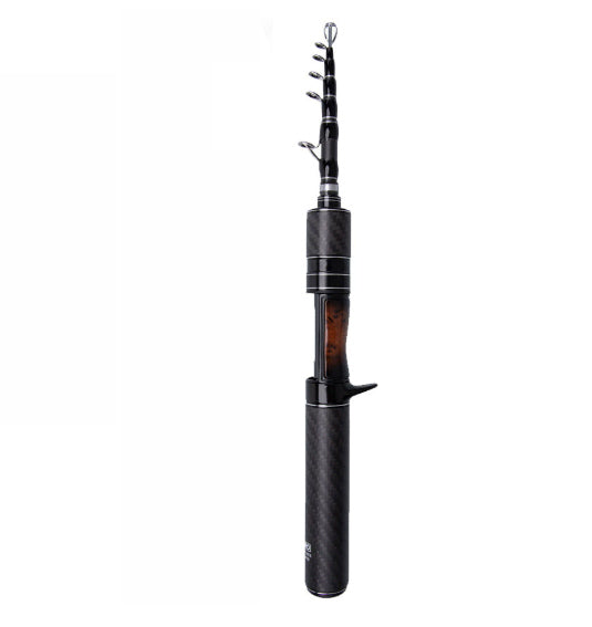 35CM Telescopic Lure Rod – Ultra-Short Mini Carbon Fiber Fishing Rod