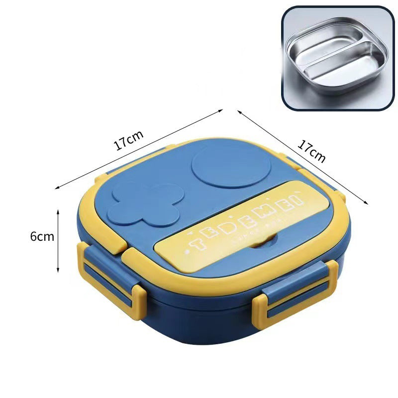 Stainless Steel Lunch Box Dinner Plate Robot Shaped
