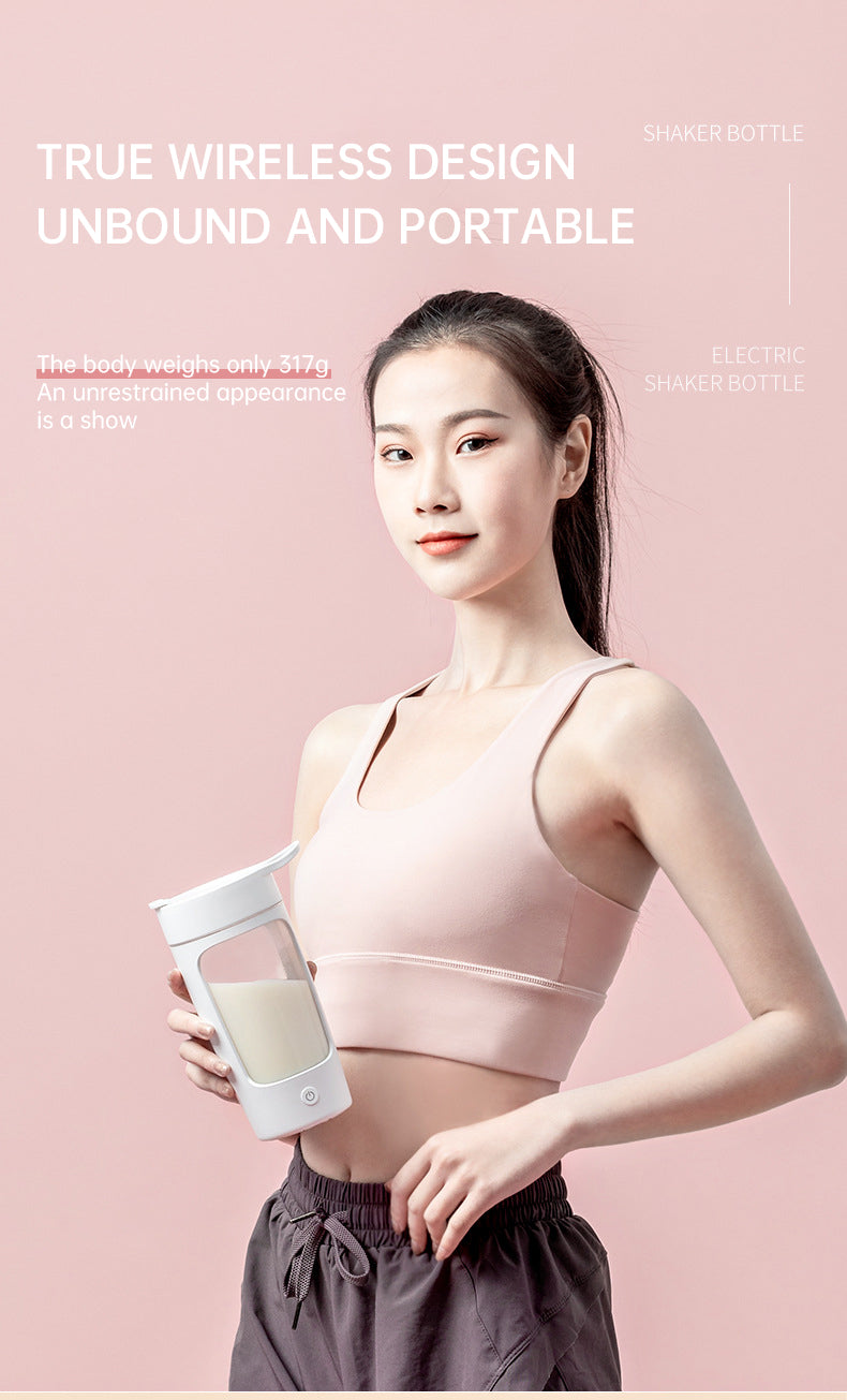 Portable Cup Blender – USB Rechargeable Smoothie & Fruit Mixer Bottle for Gym & Sport