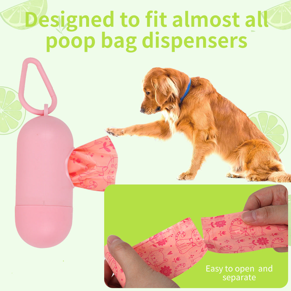 60 Rolls Biodegradable Pet Garbage Bags – Dog Litter Bags with Lemon & Lavender Aroma