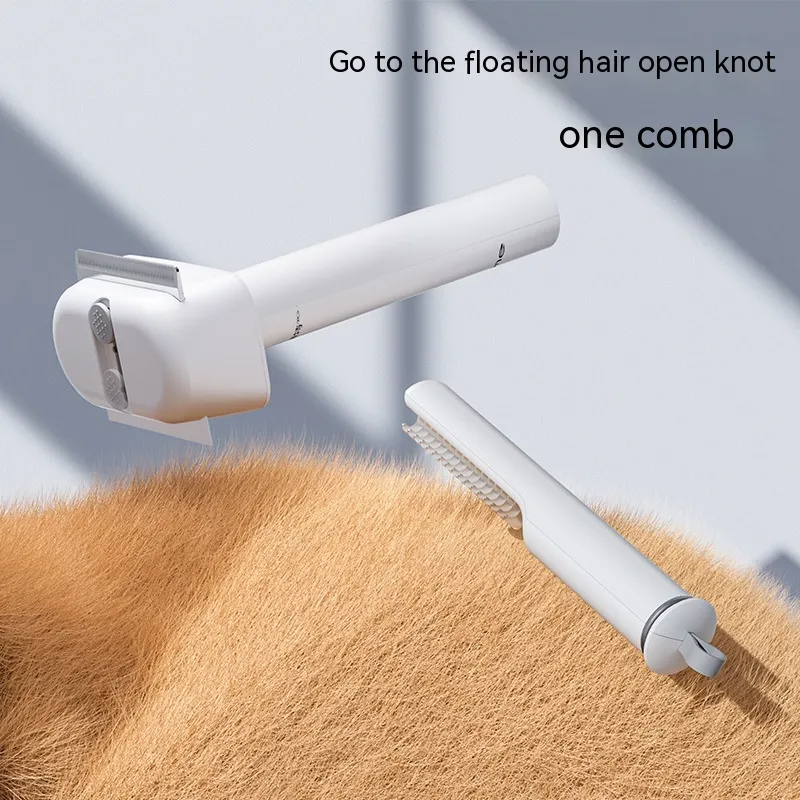 3-in-1 pet hair comb grooming dematting tool for cats and dogs