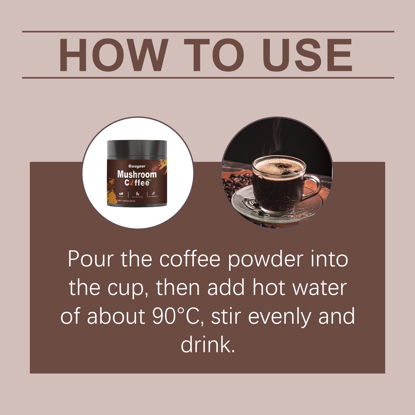 Googeer Instant Mushroom Coffee – For Entry & Body Treatment