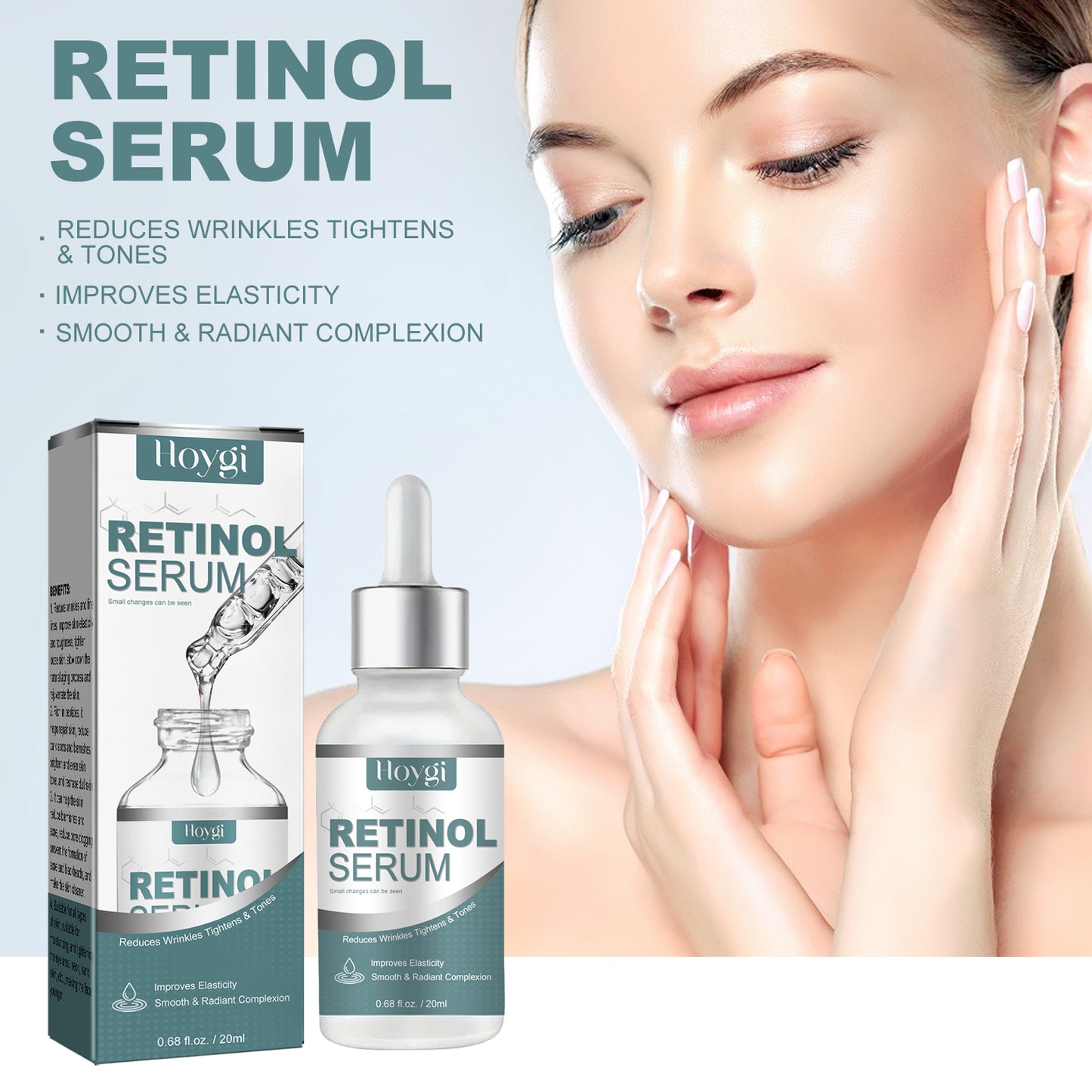 Retinol Serum – Lightens Spots & Fine Lines, Repairs Dull Skin, Brightens & Anti-Aging Whitening Serum