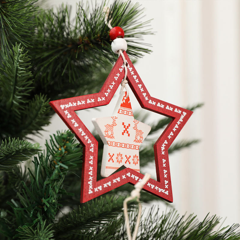 Five-Pointed Star Christmas Ornaments - Tree Decorations & Love Gift Ideas