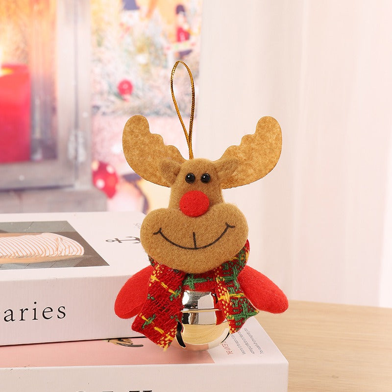 Old Man Doll with Bell - Christmas Tree Small Pendant & Holiday Gift