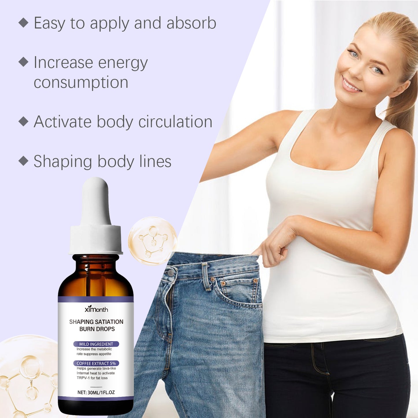 Ximonth Beauty Essential Oil – Hydrating & Body Massage Care Drops