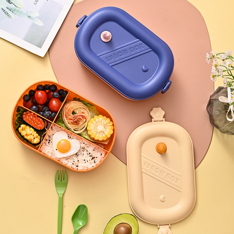 Microwaveable Sealed Lunch Box – Food-Grade Compartment Portable Bento