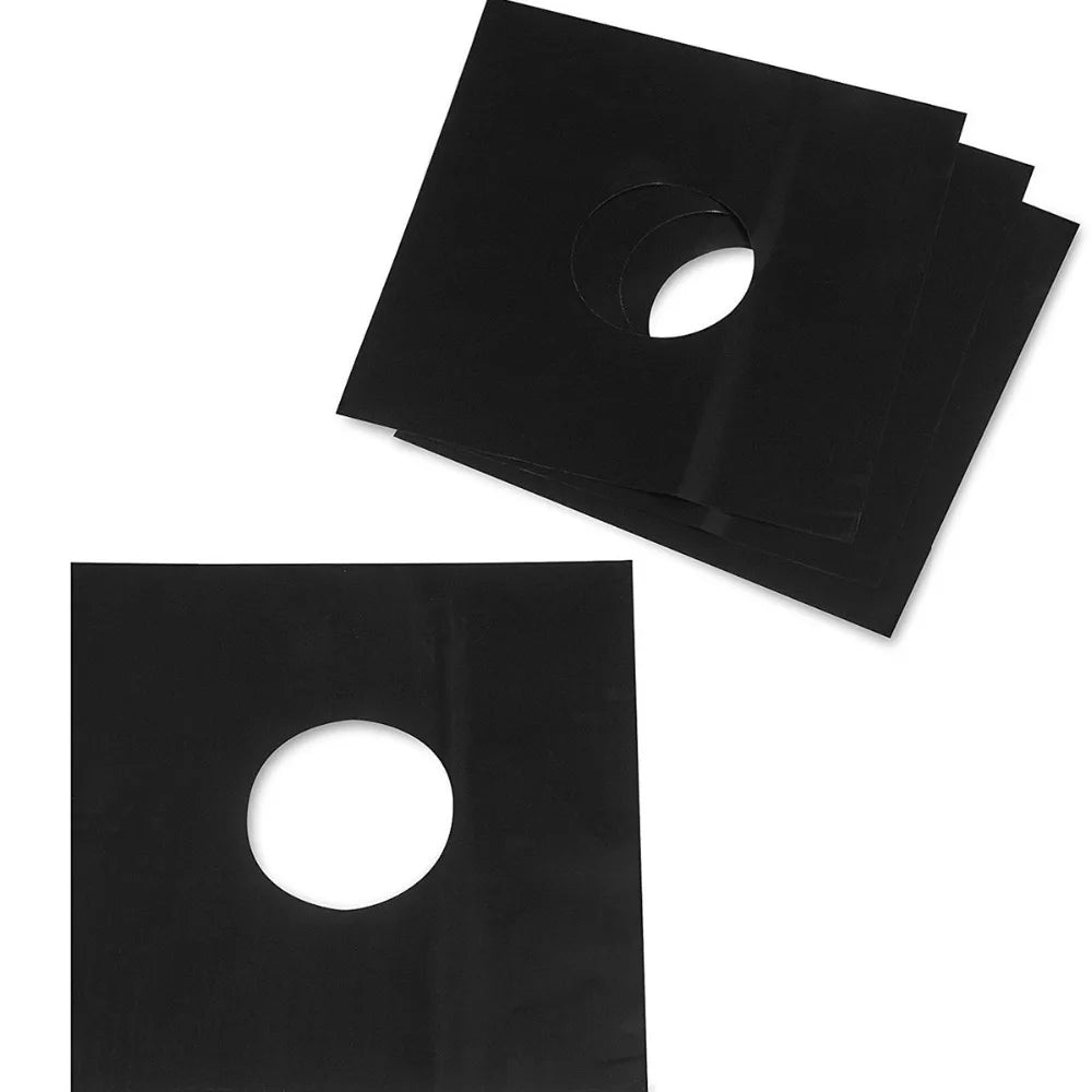 4PCS Glass Fiber Gas Stove Protectors – Reusable Burner Cover Liner Mats
