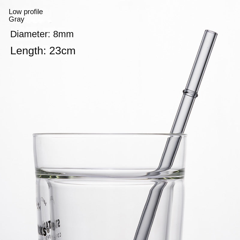 Eco-Friendly High Borosilicate Glass Straw – Durable 27cm Heat-Resistant Reusable Straw