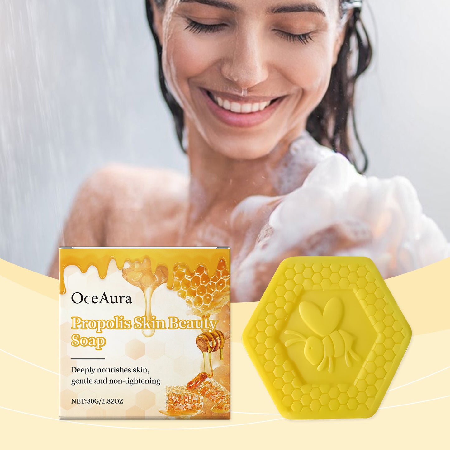 OceAura Propolis Beauty Bath Soap – Gentle & Fragrant Skin Care