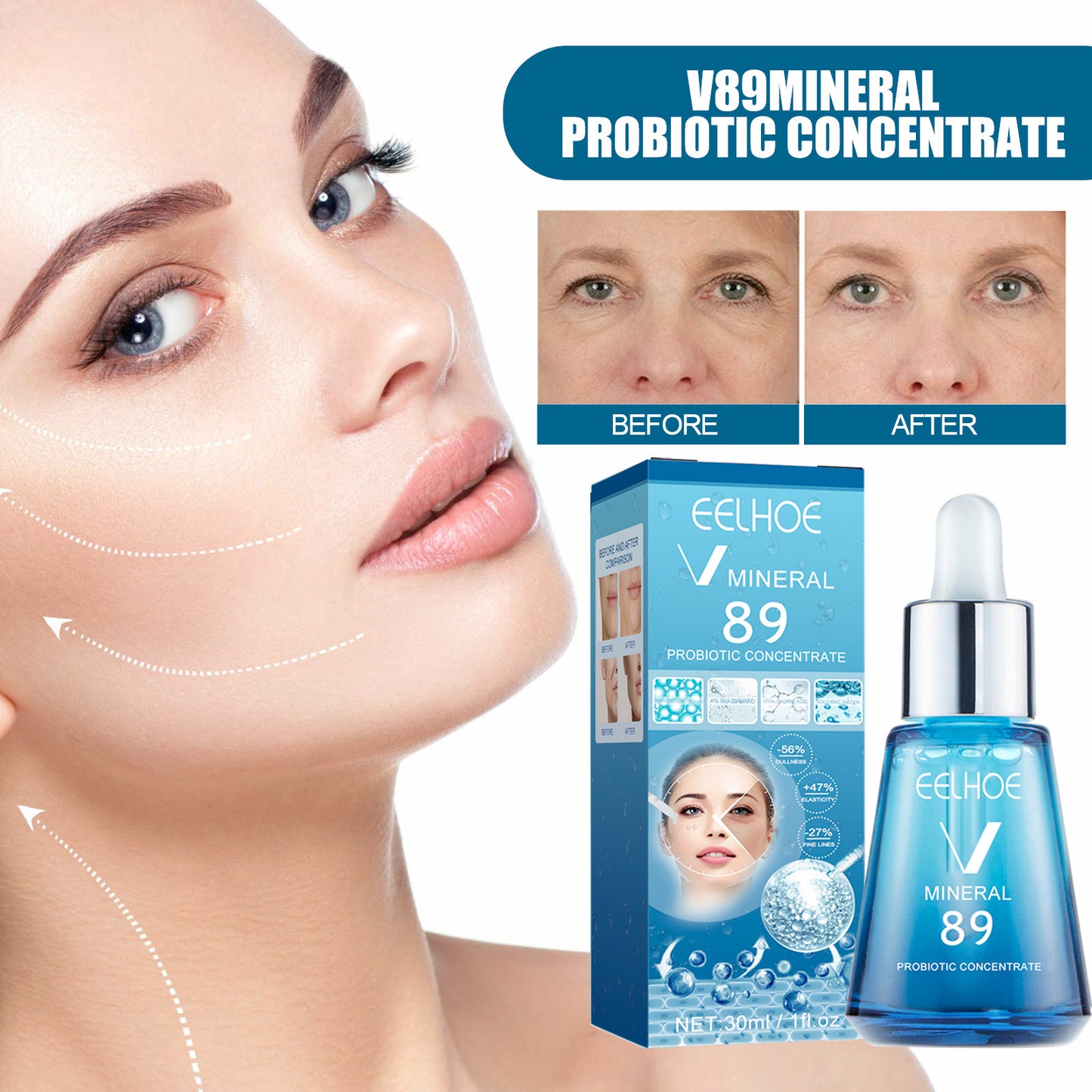V89 Probiotic Serum – Gently Nourishes & Hydrates Facial Skin Care