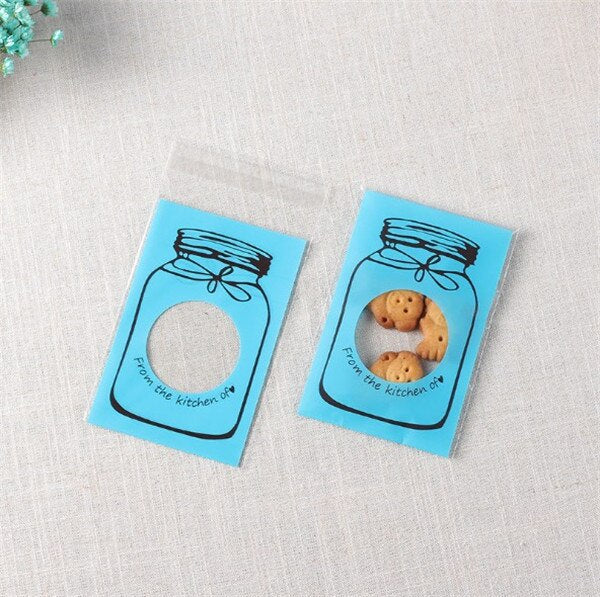 100PCS Plastic Gift Bags – Reusable Packaging Pouches (S & M Sizes)