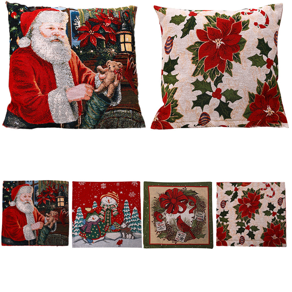 European & American Style Christmas Pillow Covers - Home & Window Decorations