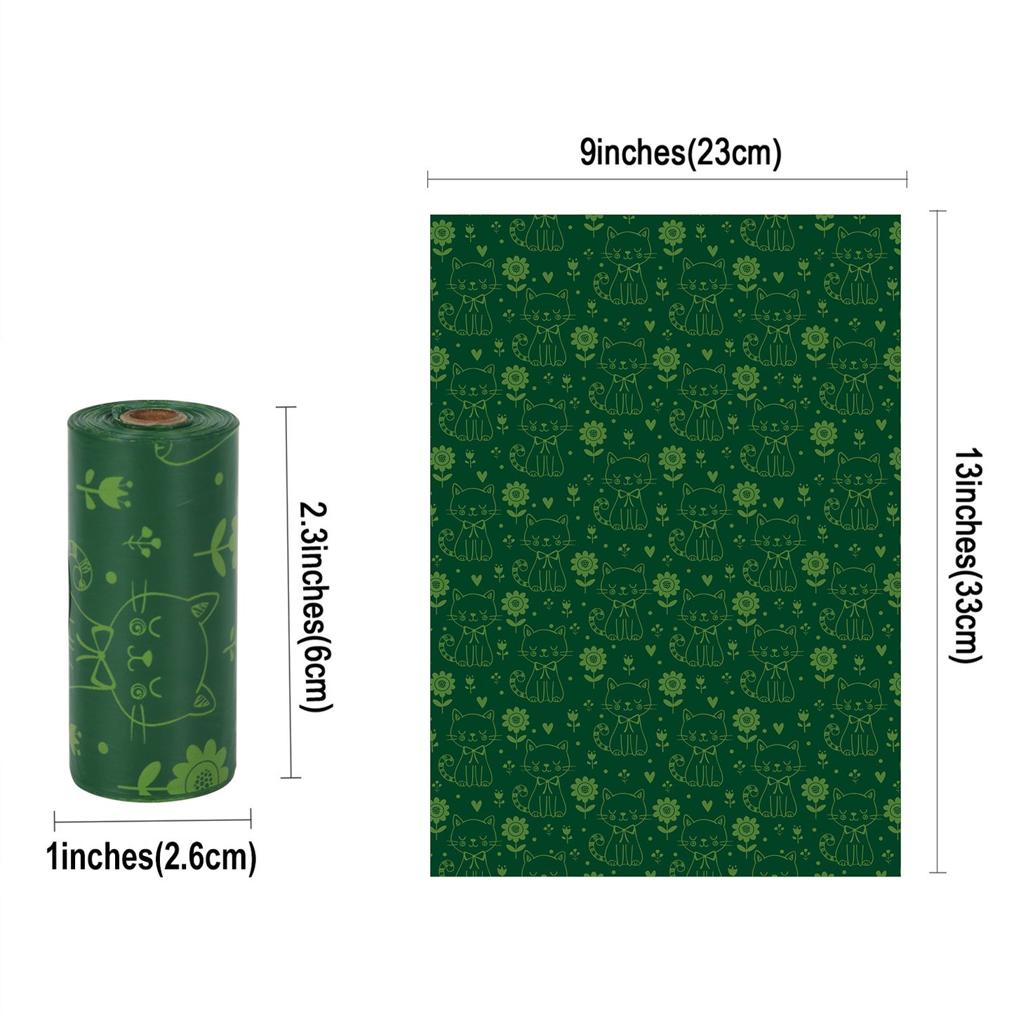 60 Rolls Biodegradable Pet Garbage Bags – Dog Litter Bags with Lemon & Lavender Aroma
