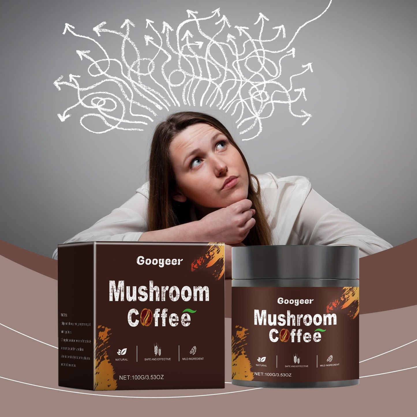 Googeer Instant Mushroom Coffee – For Entry & Body Treatment