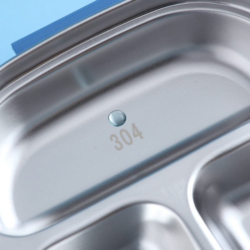 Stainless Steel Lunch Box Dinner Plate Robot Shaped