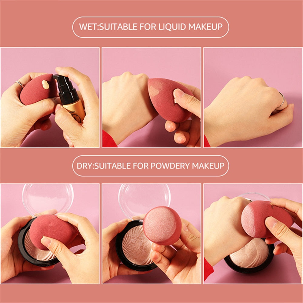 5pcs Makeup Sponge Blender Set – Cosmetic Puff for Face Foundation