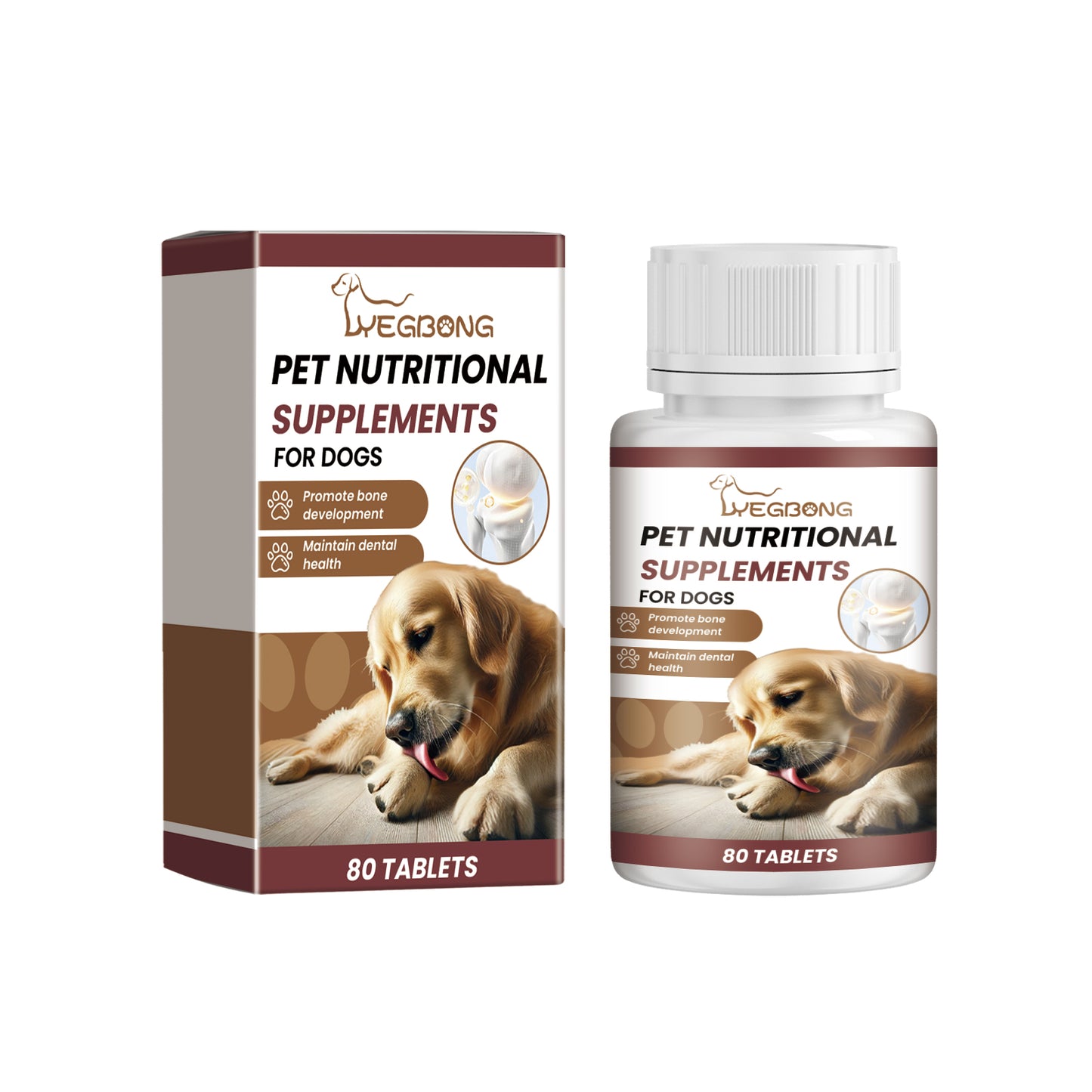 Milk Calcium Tablets for Dogs – Vitamin Supplements for Pet Oral Care & Healthy Nutrition
