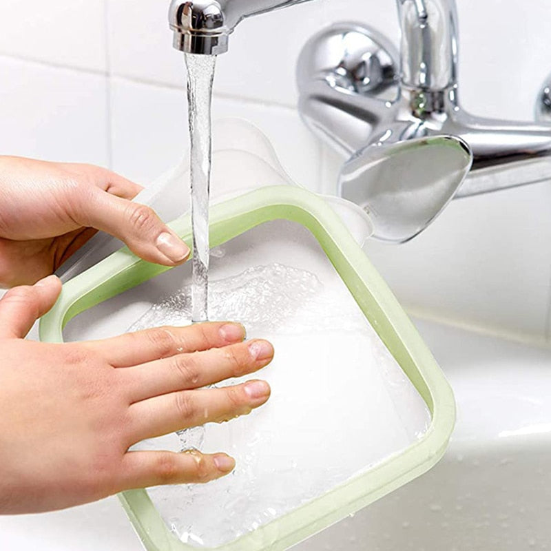 Portable Lunch Box – Reusable Silicone Sandwich & Toast Case