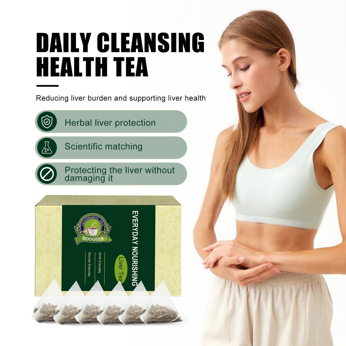 Googeer Body Care Tea – Relieves Eye Fatigue, Body Discomfort & Supports Health