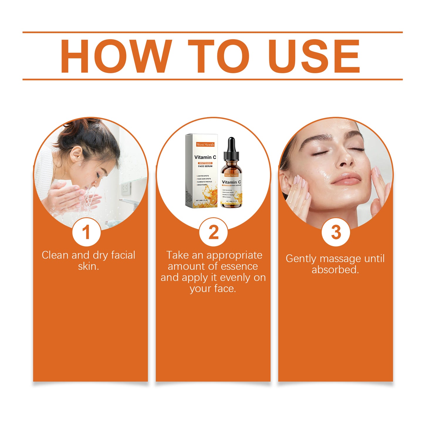 Tinh chất dưỡng mặt Vitamin C West&Month, dưỡng ẩm, cấp nước, làm sáng da, giúp da mềm mại và mịn màng.