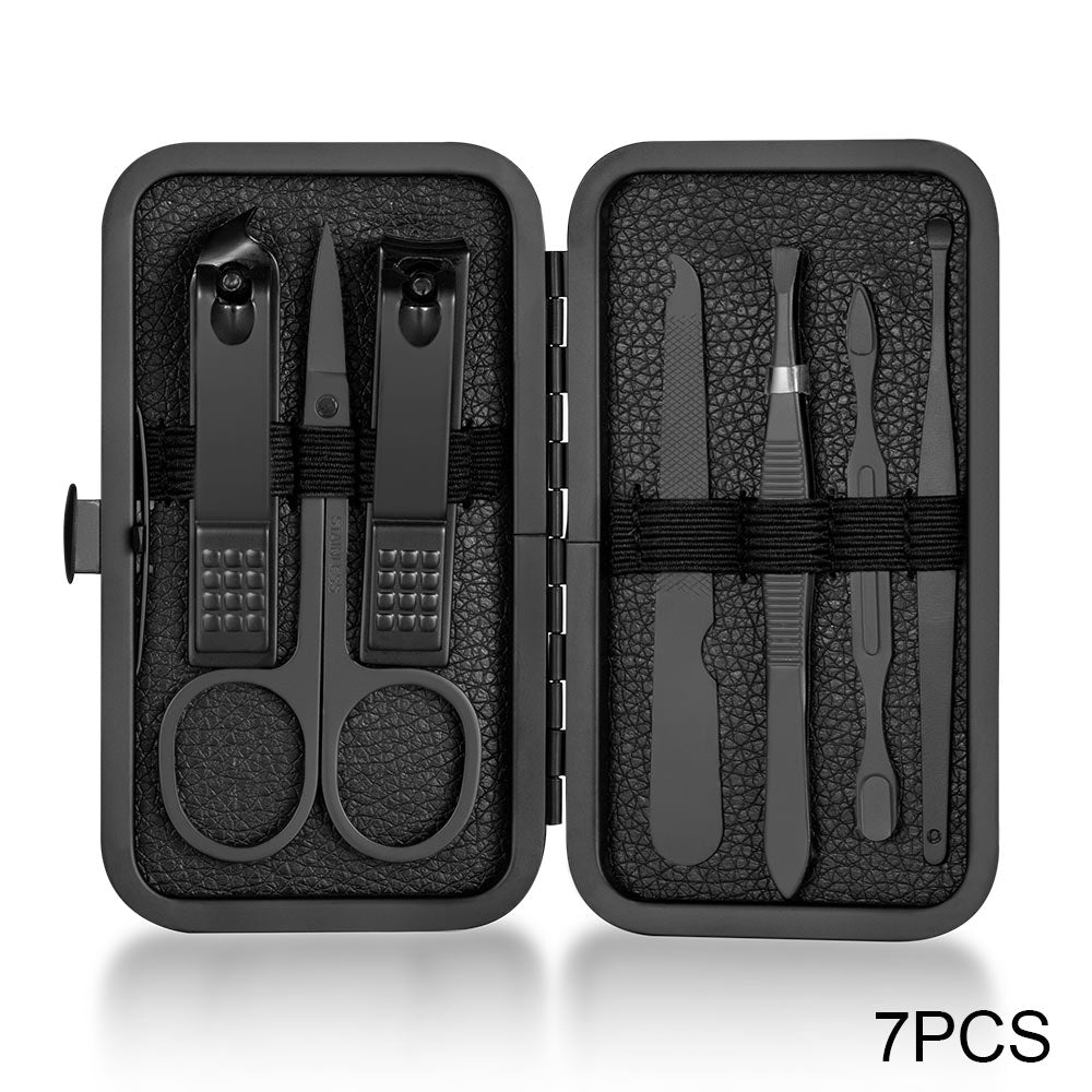 7/10/16/18 Pcs Manicure & Pedicure Nail Clipper Set – Stainless Steel Nail Scissors, Ear Spoon & Household Grooming Tools